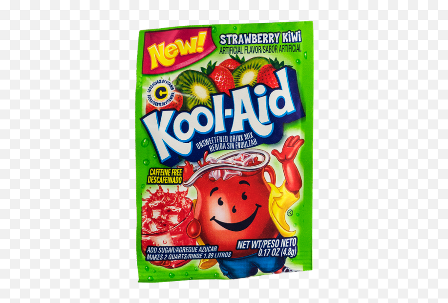 Kool - Aid Unsweetened Strawberry Kiwi Powdered Drink Mix Caffeine Free 017 Oz Packet Kool Aid Emoji,What Your Favorite Kool Aid Emoji