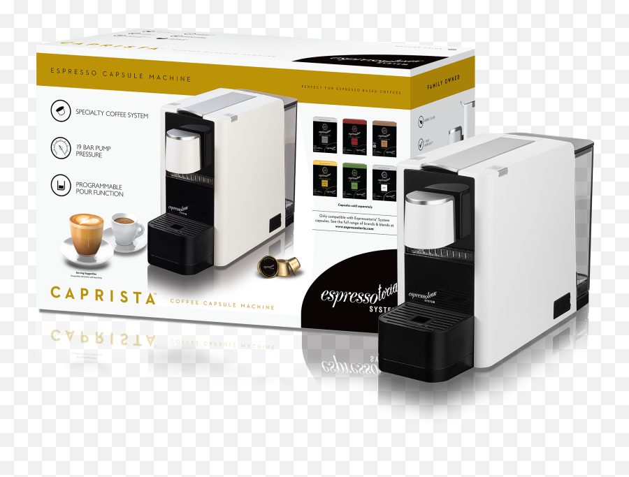 Espresso U0026 Cappuccino Machines New In Box Caprista Coffee - Espressotoria Caprista Emoji,Girls Emoji Robe