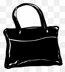 Clear Bag Clip Art - Black Bag Clipart Transparent Background Emoji,Purses With Emojis On Them
