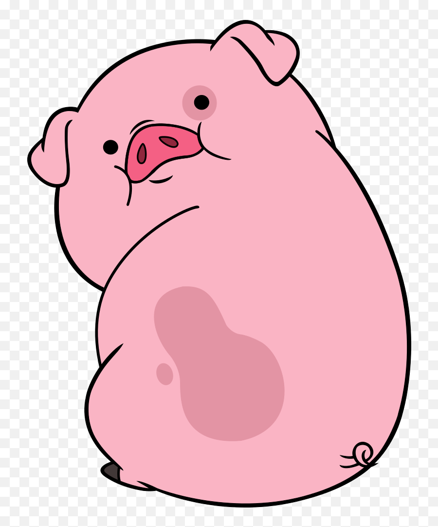 Wallpapers Pig Cute - Transparent Waddles The Pig Emoji,Pig Kawaii Emoticon