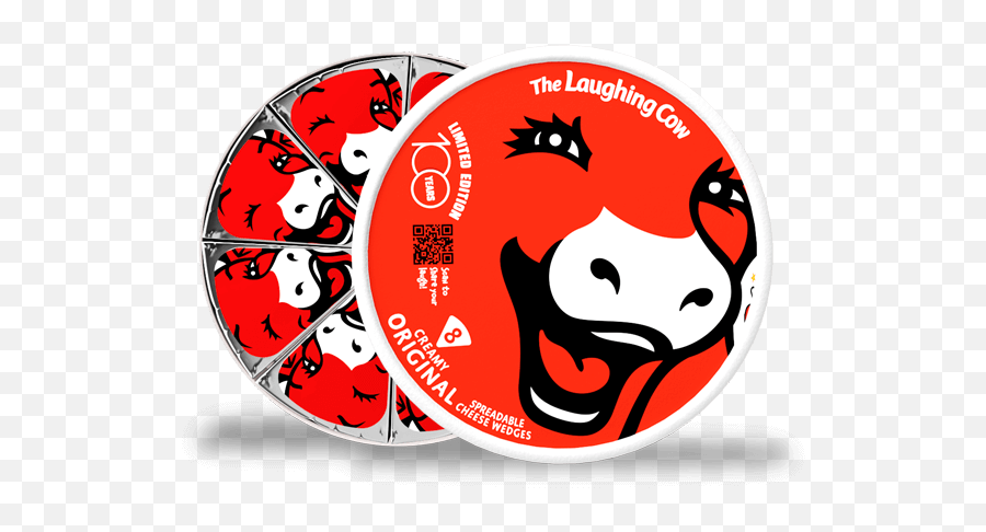 Cheese Wedges Dippers And Cheese Snacks The Laughing Cow - Laughing Cow 100 Years Emoji,Is She Exaggerating Laughing Emojis