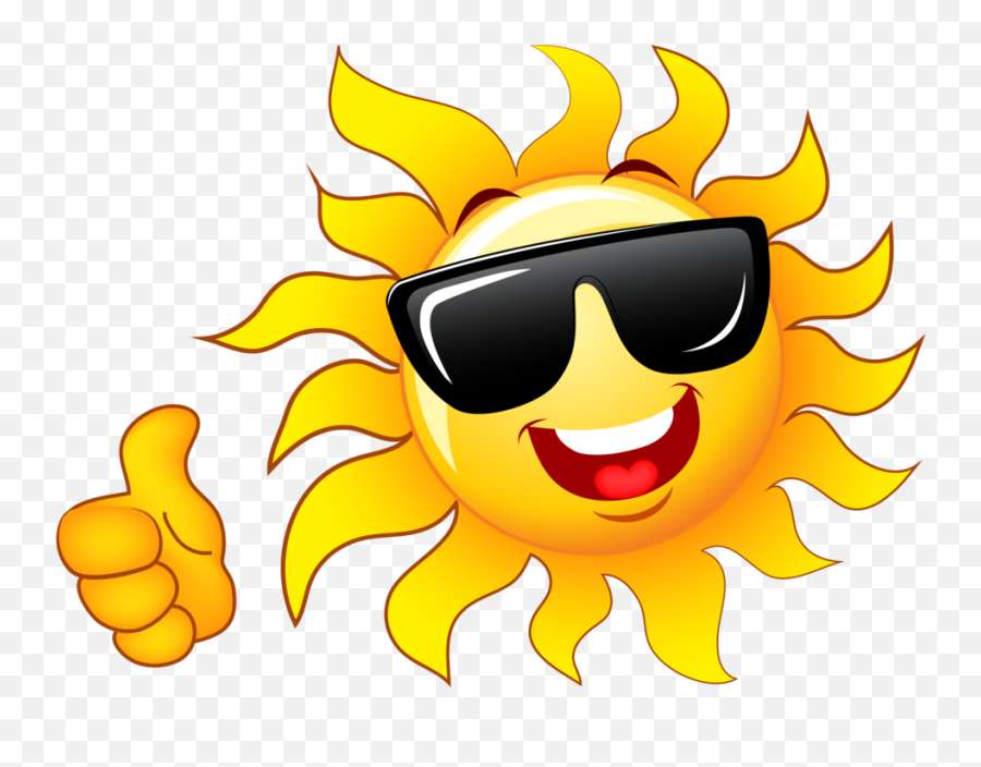 With Sunglasses Clip Art - Sunglasses Sun Clipart Emoji,Sun With Sunglasses Emoticon