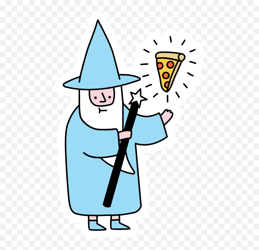 Pizza Wizzard Drink Stickers Stickers Pizza - Pizza Wizard Sticker Emoji,Wizard Emoji