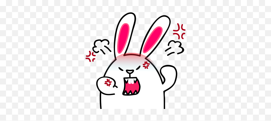 Lovely Rabbit Emoji - Dot,Rabbit Tv Emojis