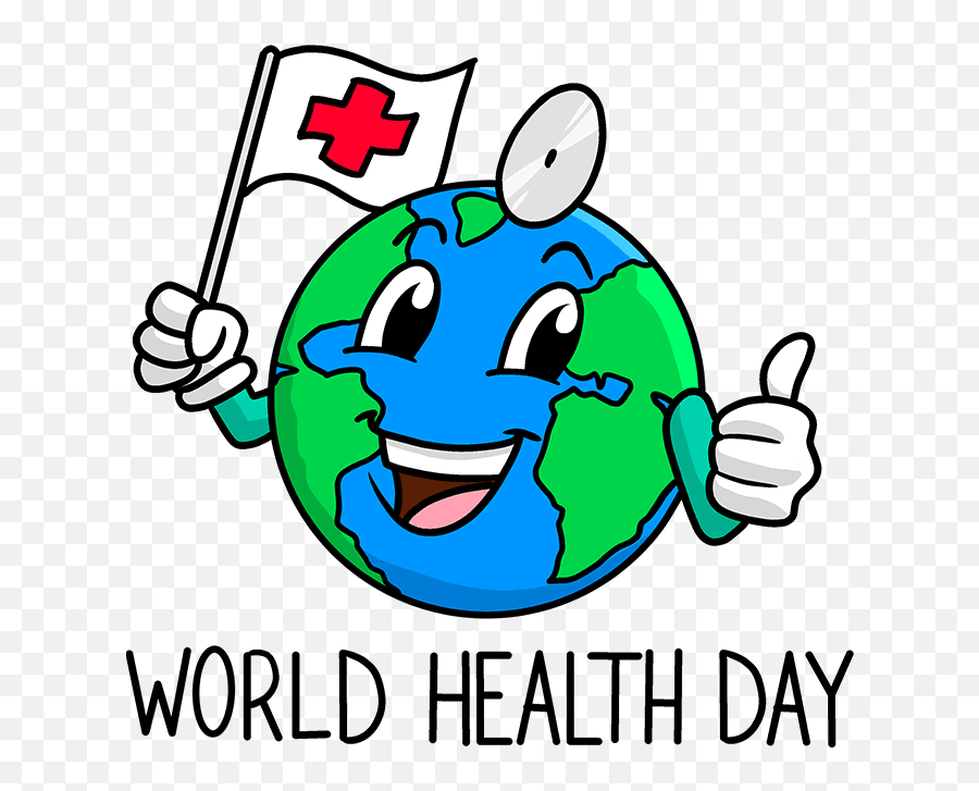 How To Draw A World Health Day Illustration - Really Easy World Health Day Drawing Simple Emoji,(. .) Emoticon With Inverted A