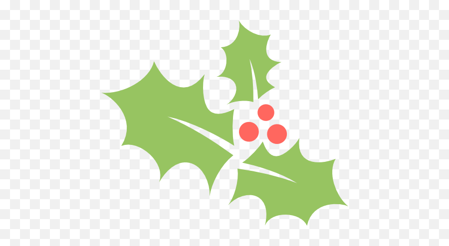 Holly Leaf Icon - Christmas Garland Icon Png Emoji,Mistletoe Emoji