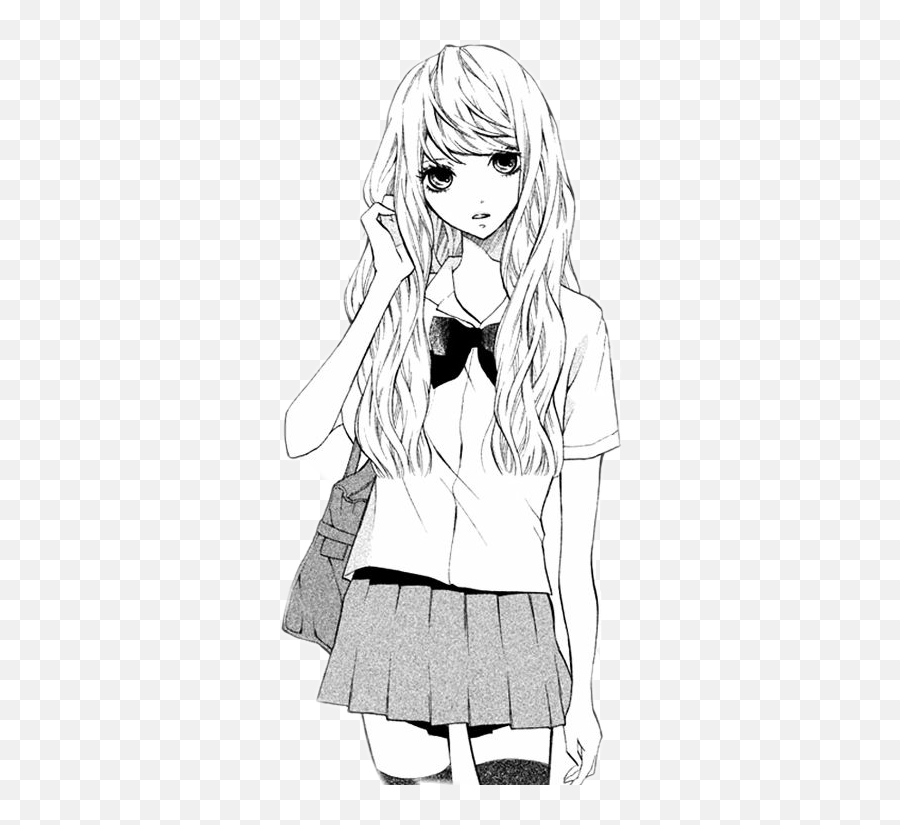 Anime Girl Manga Blonde Sticker By Kassidy Blackwell - Real Girl Manga Emoji,Images Of Blond Haired Caucasian Female Emojis
