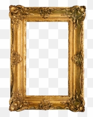 Vintage Gold Gilded Frames Free Printables - Gold Picture Frame Transparent Emoji,Emoji Printables