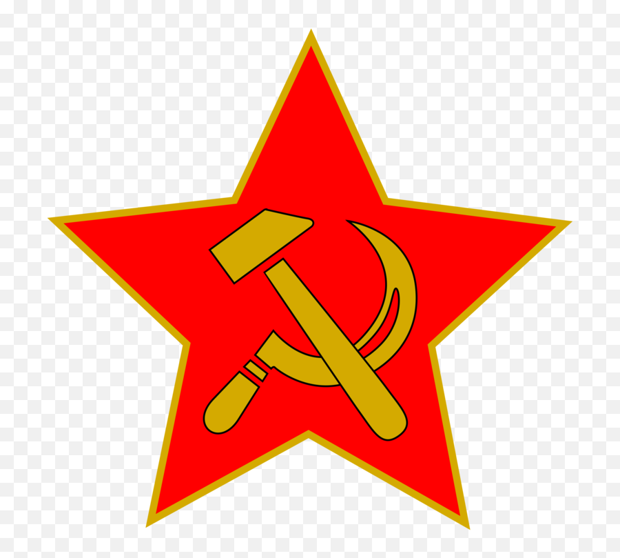 Hammer And Sickle In Star Clipart - Dot Emoji,Hammer And Sickle Emoticon