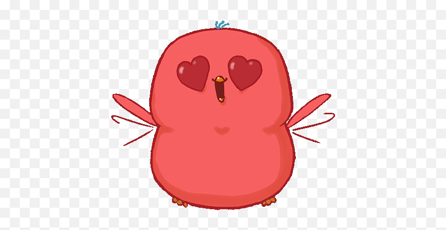 Cheezz Warbie U0026 Yama Animation Cute Gif - Gif Heart Eyes Crow Emoji,Birbs Emoticon