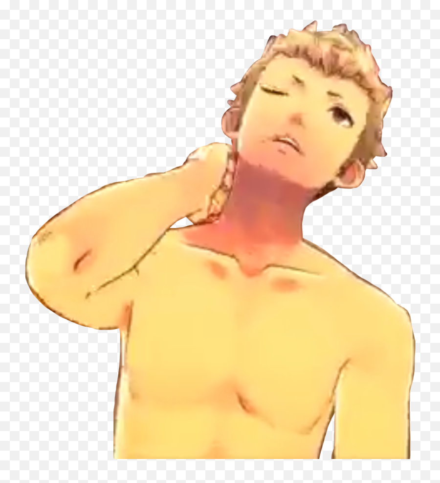 Ryuji Sticker - Navel Emoji,Ryuji Sleeping Emoji