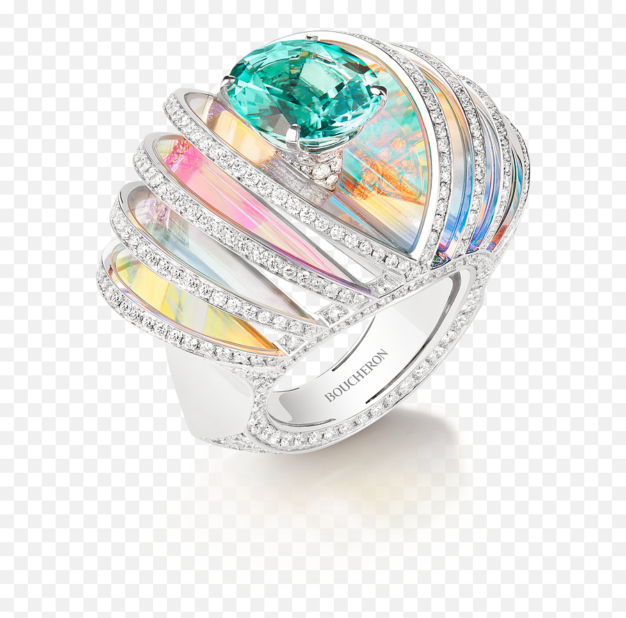 Boucheron - High Jewelry Collection Carte Blanche Holographique Emoji,Faberge Emotion Ring Price