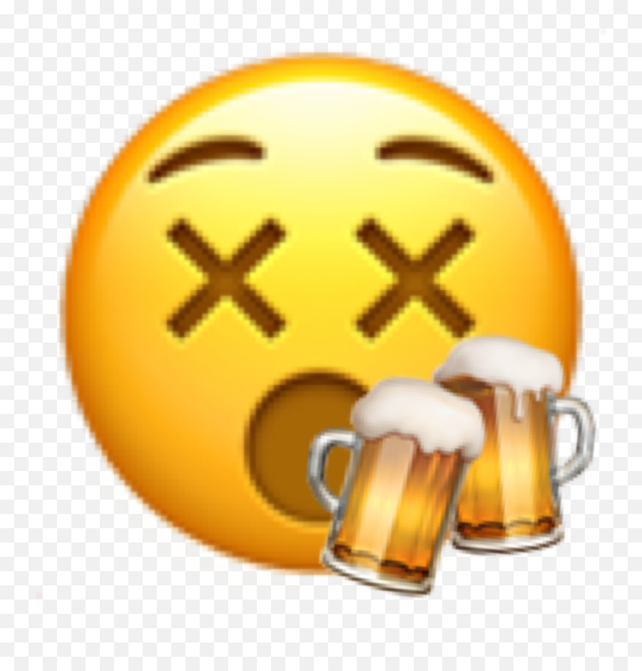 The Most Edited Ubriaco Picsart - Beer Glassware Emoji,Beer Emoticon