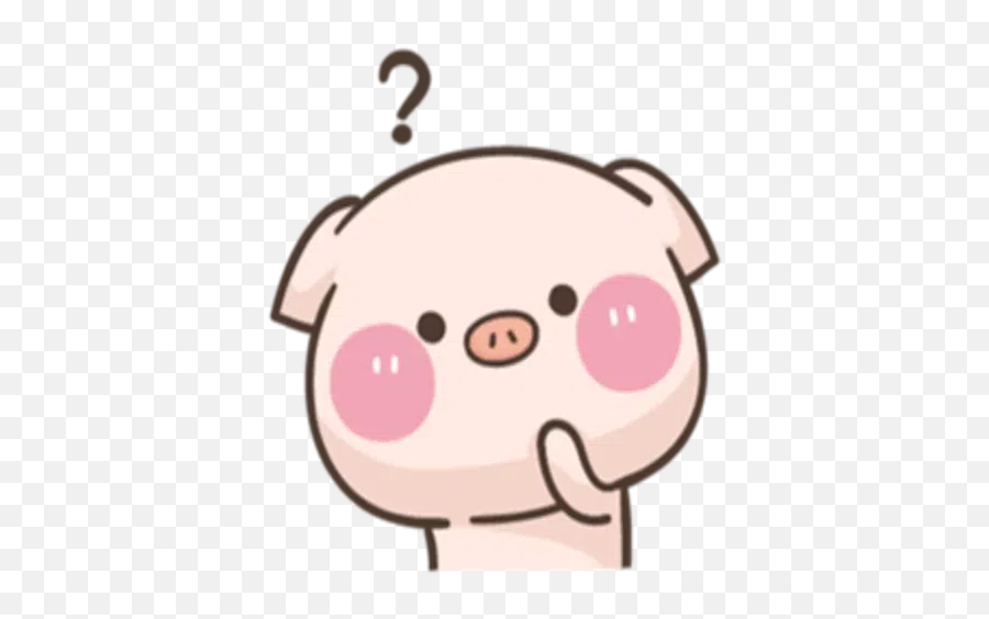 Pig Sticker Pack - Stickers Cloud Emoji,Cute Pictures Of Cartoon Emotions Of Pigs