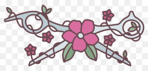 Open Scissor And Flowers Color Stroke Transparent Png U0026 Svg Emoji,Japan Flower Emoticon