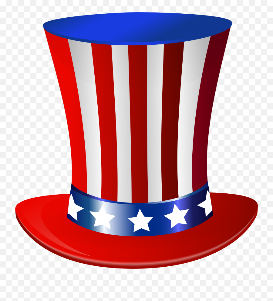 Uncle Sam Hat Png Clip Art Image - American Hat Vector Png Emoji,4th Of July Emoji Art