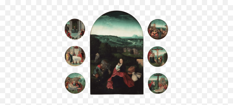 Rest On The Flight Into Egypt - Wikiwand Emoji,Artists Triptych Emotions