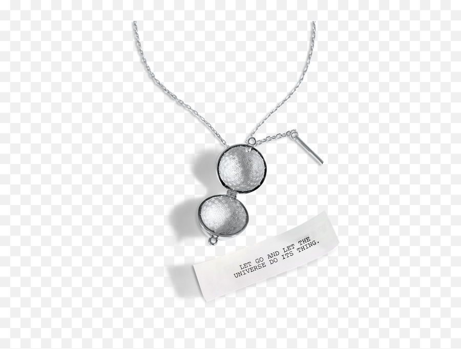 Sphere Wand Locket - Silver Emoji,George Elliot Emotions