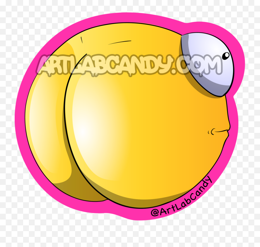 Screen Printed Stickers U2013 Art Lab Candy Emoji,Pacman Emoticon Meme