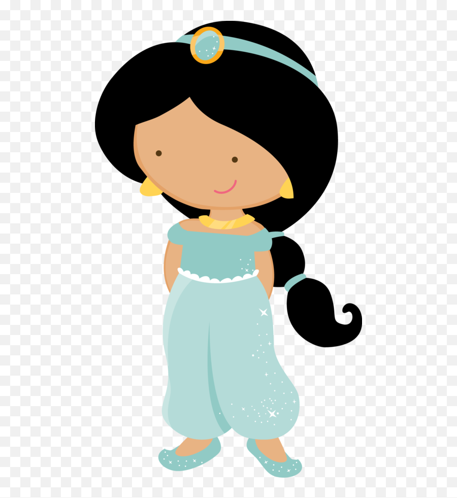 Princess Disney Cutes Ii - Princess Jasmine Cute Png Clipart Emoji,Emoji Disguised Png