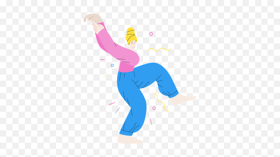 Dancing Girl Icon - Download In Colored Outline Style Emoji,Dancing Girl Discord Emoji