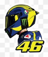 Logo Helmet Stickers 46 - Vr46 Stickers Emoji,Utah Utes Emoji