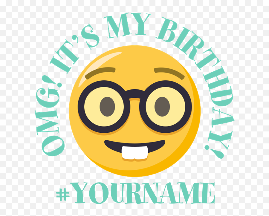 Download Hd Emoji Nerd Birthday Onesie - Cockfosters Tube Station,Nerd Emoji