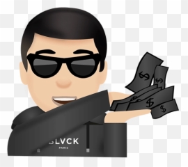 Emojis Black Blvckmojis Stickers For Whatsapp - Eyeglass Style Emoji,Emoji Filmi
