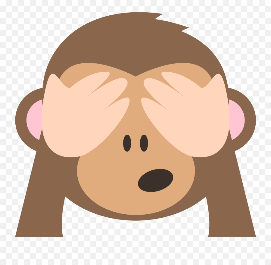 See No Evil Monkey Emoji Vector Icon A 1982867 - Png Emoji Monkey Covering Eyes,Emoji Svg Free