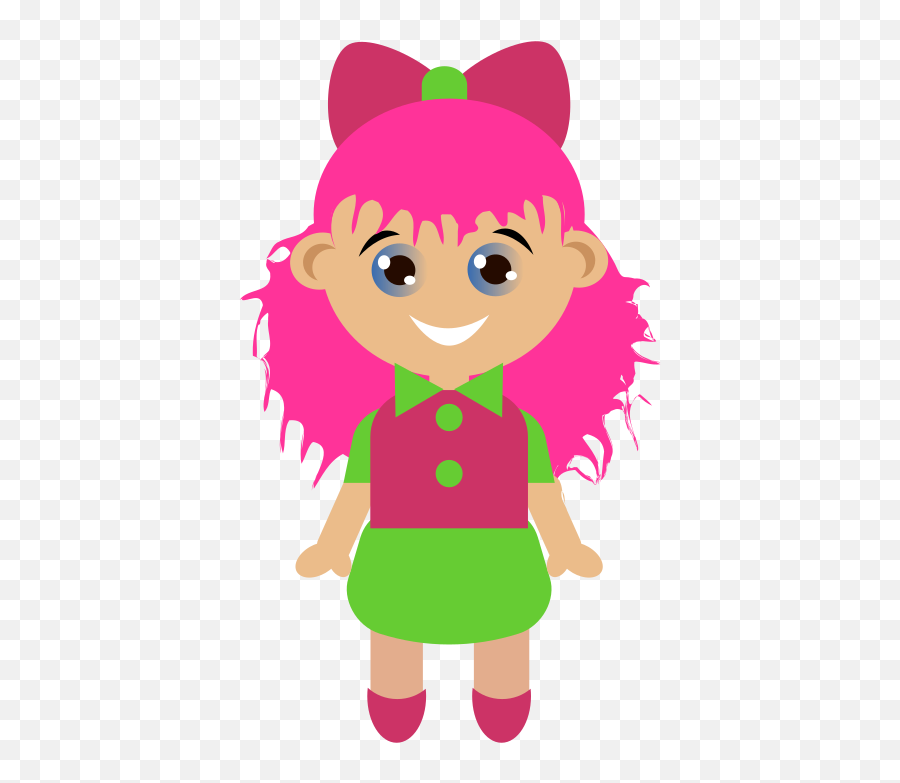Cute Little Girl Clipart Free Svg File - Svgheartcom Boys And Girls Cartoon Png Emoji,Baby Girl Emoji