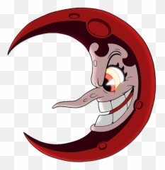 Hildaberg Moon Cuphead Sticker - Cuphead Hilda Berg Moon Emoji,Moon Emoji Plush