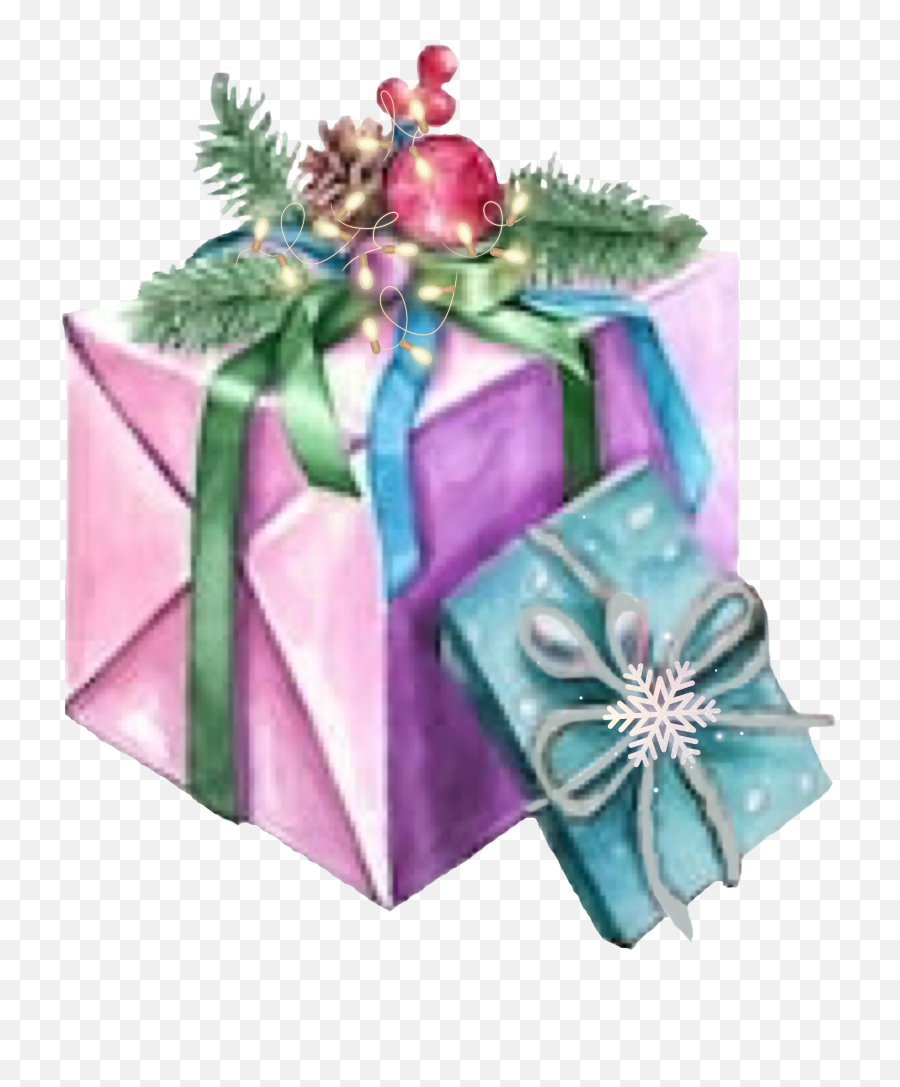 Present Gift Christmas Sticker By Cindy Mcdaniel - Wedding Favors Emoji,Emoji Christmas Wrapping Paper