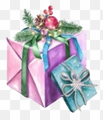 Present Gift Christmas Sticker By Cindy Mcdaniel - Wedding Favors Emoji,Emoji Christmas Wrapping Paper