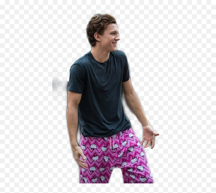 Tomholland Spiderman Hellokitty Sticker By Mcchicken - Tapety Z Tom Holland Emoji,Boys Emoji Pyjamas