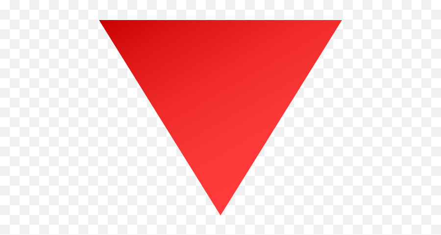 Emoji Red Triangle Pointing Downwards - Transparent Red Triangle Png,Point Down Emoji