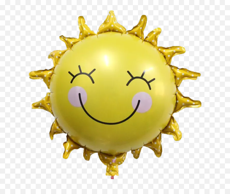 Ready Stock China Mini Foil Balloon 5pcs - Sunshine Sun Happy Emoji,Sunshine Emoticon