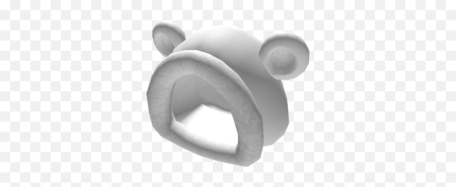 Customize Your Avatar With The Fuzzy Polar Bear Hood - Polar Bear Hat In Roblox Emoji,Make Your Own Emoji Pants