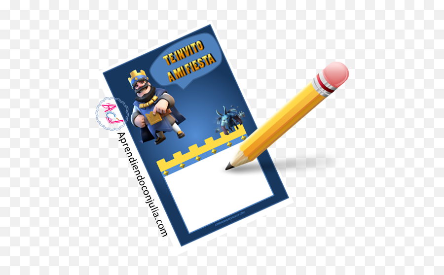 Clash Royale Imprimibles Para Fiestas Invitación Corona - Edit Icon Emoji,Clash Royale Emojis