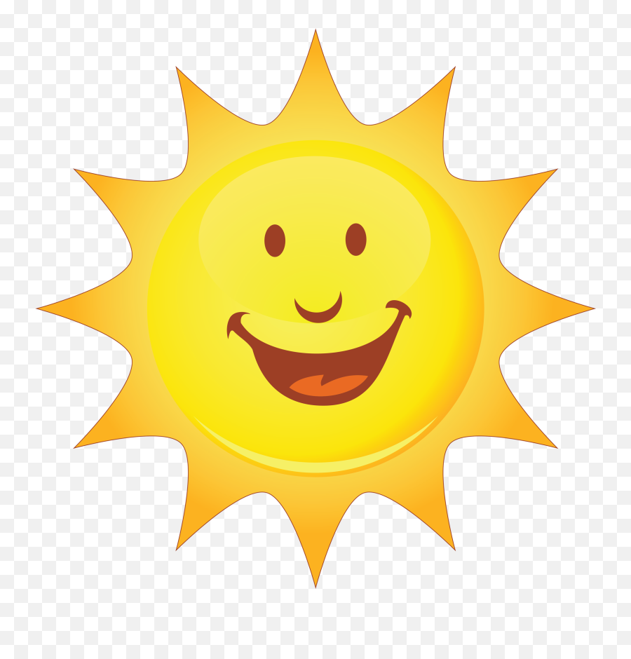 Smiley Smiling Sun Clip Art - Summer Png Download 2500 Smiling Sun Png Emoji,Summer Emoji Transparent