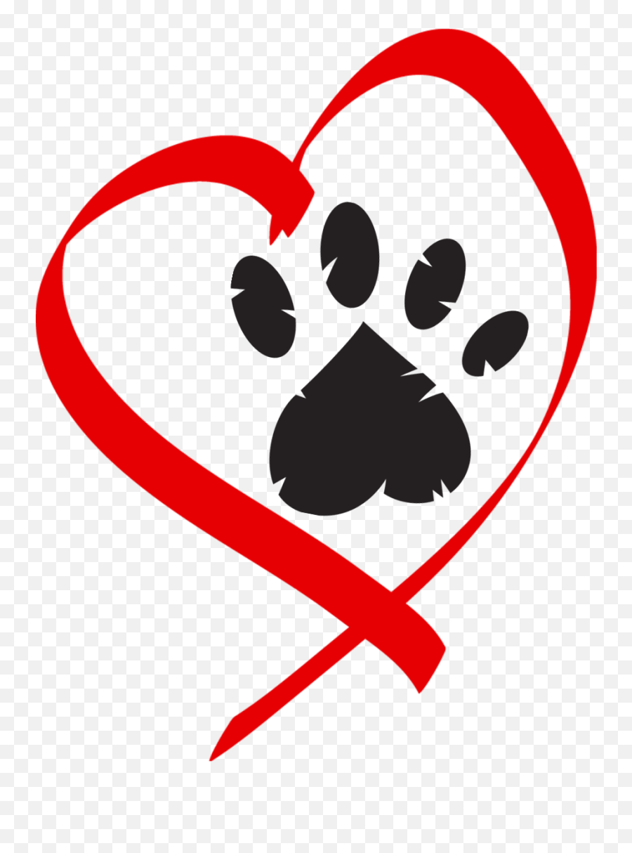 Library Of Cat Hearts Clip Art Library Png Files - Heart Transparent Background Paw Print Emoji,Cat Paws Emoji
