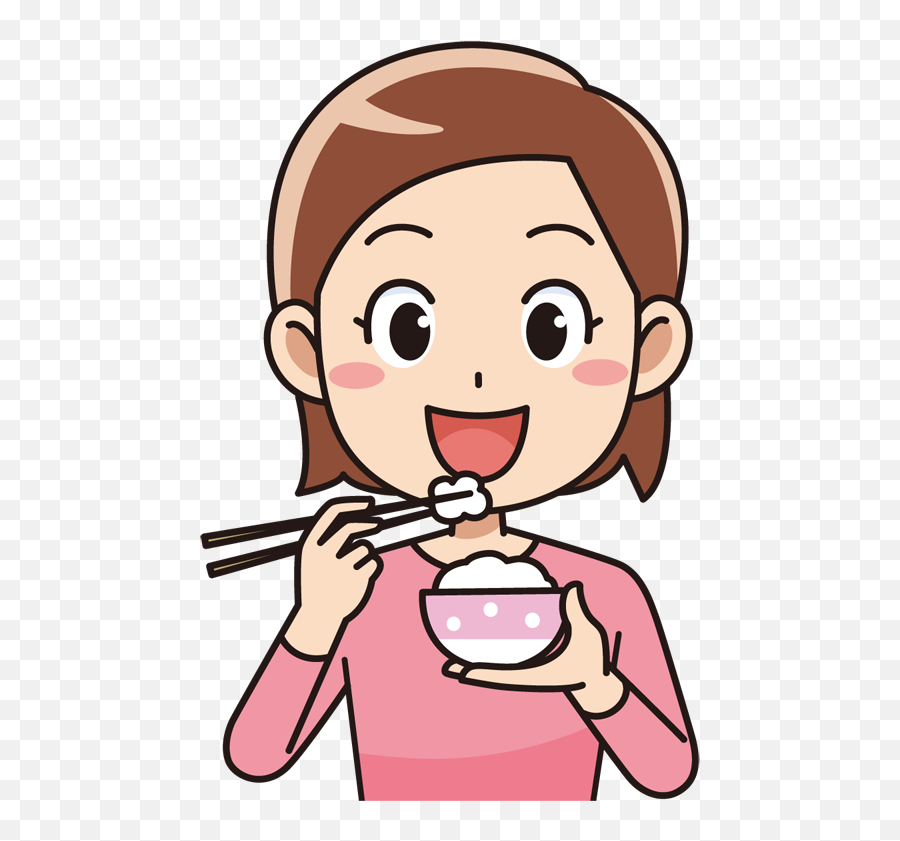 Refeições Personagens - Eating With Chopsticks Clipart Transparent Nurse Cartoon Png Emoji,Chopsticks Emoji