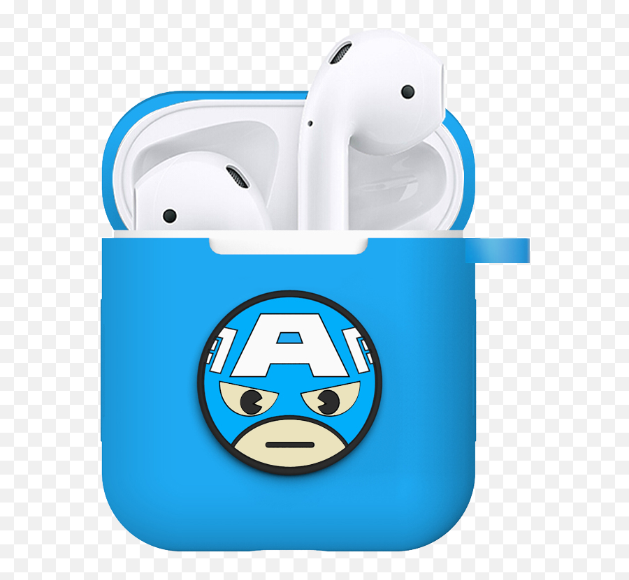 Uka Marvel Avengers Shockproof Apple - Spider Man Airpods Cases Emoji,Captain America Emoticon Android