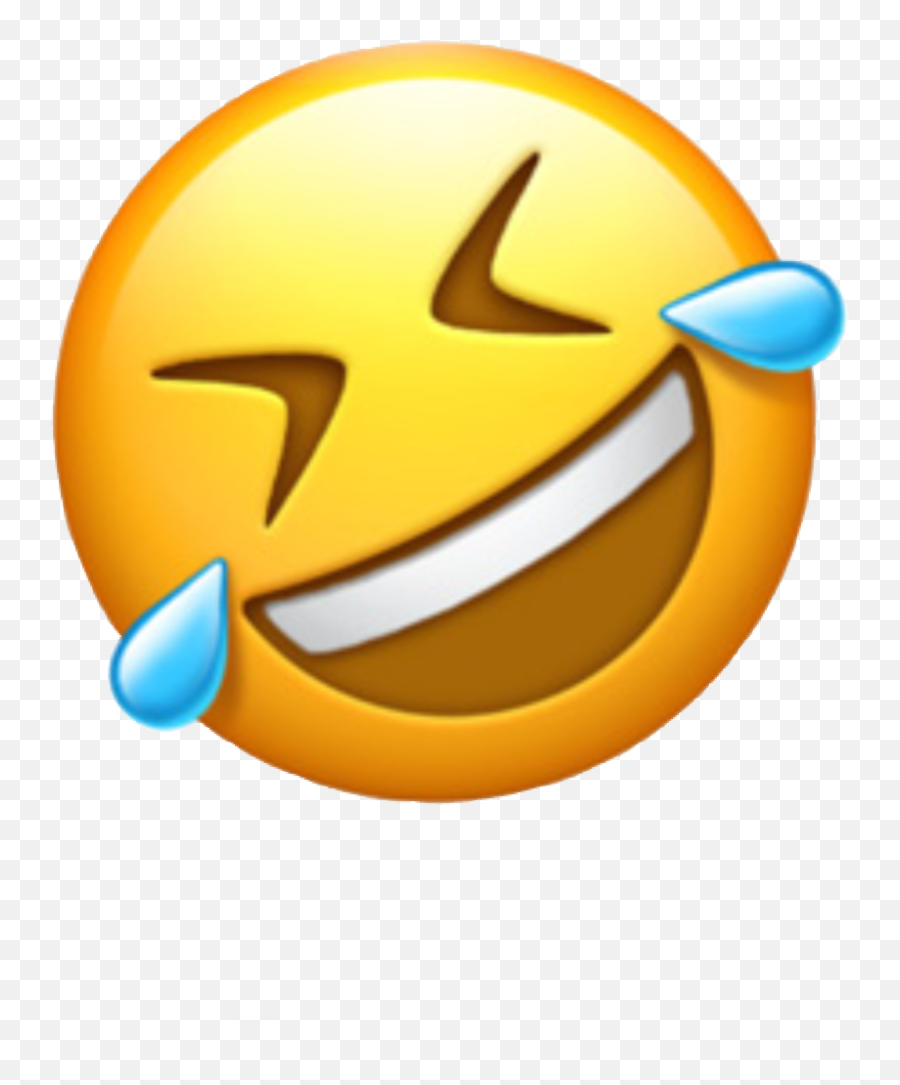 Emoji Iphone Face Funnyface Sticker - Sideways Crying Laughing Emoji,Iphone Emojis Faces