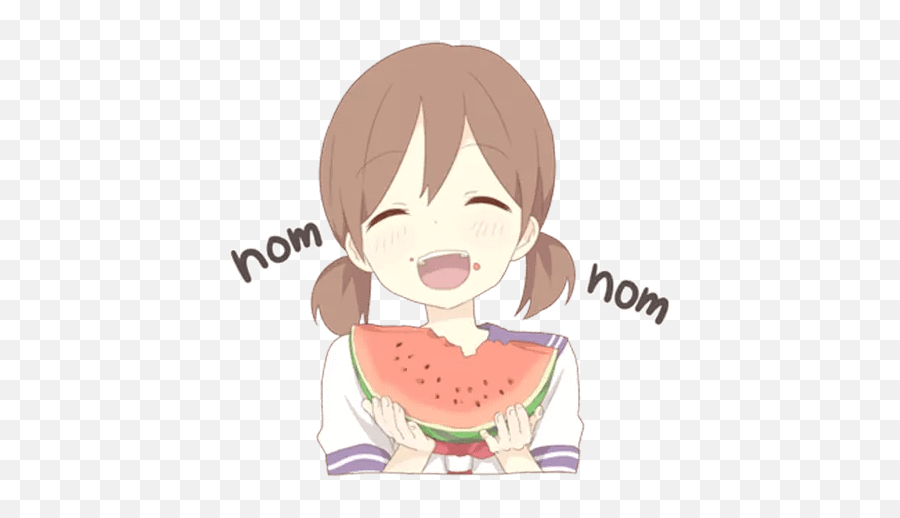 Sticker Mayu - Chan Pack 1 List Stickerchan Emoji,Melon Emoji Sticker