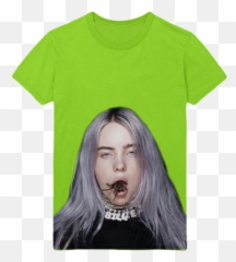 Spider Tee Green - Billie Eilish Shirt Spider In Mouth Emoji,How To Be Like Billie Eilish's Emotions