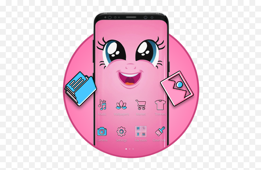 Pink Cartoon Smiley Face Emoji Theme - Apps On Google Play Pink Cartoon Smiley Face Emoji Theme,Happy Face Emoji