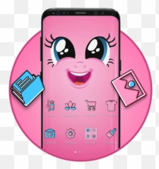 Pink Cartoon Smiley Face Emoji Theme - Apps On Google Play Pink Cartoon Smiley Face Emoji Theme,Happy Face Emoji