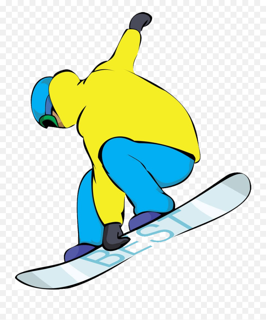 Snowboarding Cartoon Skiing Download Hd - Snowboarder Clipart Png Emoji,Snowboard Emoji