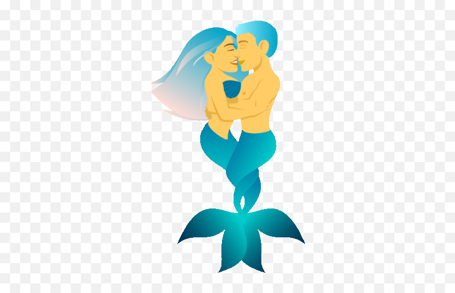 Couple Mermaid Life Gif - Couple Mermaidlife Joypixels Discover U0026 Share Gifs Fictional Character Emoji,Mermaid Emoji