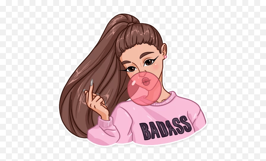 Ariana Grande - Telegram Sticker Sticker De Ariana Grande Emoji,Ariana Grande Emoji